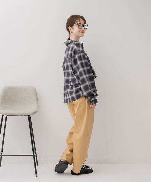 RETRO GIRL（レトロガール）の「ビスチェ付きチェックシャツ（シャツ/ブラウス・レディース・ブルー系その他2/ブラック系その他2/ブラウン系その他2・FREE）」の8枚目の写真