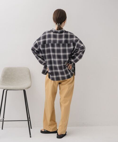 RETRO GIRL（レトロガール）の「ビスチェ付きチェックシャツ（シャツ/ブラウス・レディース・ブルー系その他2/ブラック系その他2/ブラウン系その他2・FREE）」の9枚目の写真