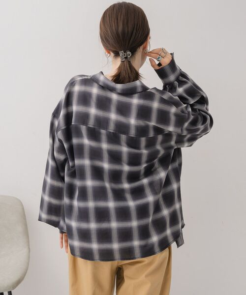 RETRO GIRL（レトロガール）の「ビスチェ付きチェックシャツ（シャツ/ブラウス・レディース・ブルー系その他2/ブラック系その他2/ブラウン系その他2・FREE）」の13枚目の写真
