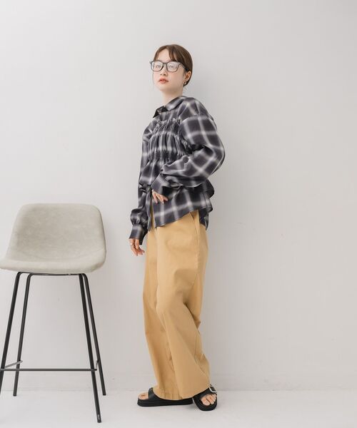 RETRO GIRL（レトロガール）の「ビスチェ付きチェックシャツ（シャツ/ブラウス・レディース・ブルー系その他2/ブラック系その他2/ブラウン系その他2・FREE）」の16枚目の写真