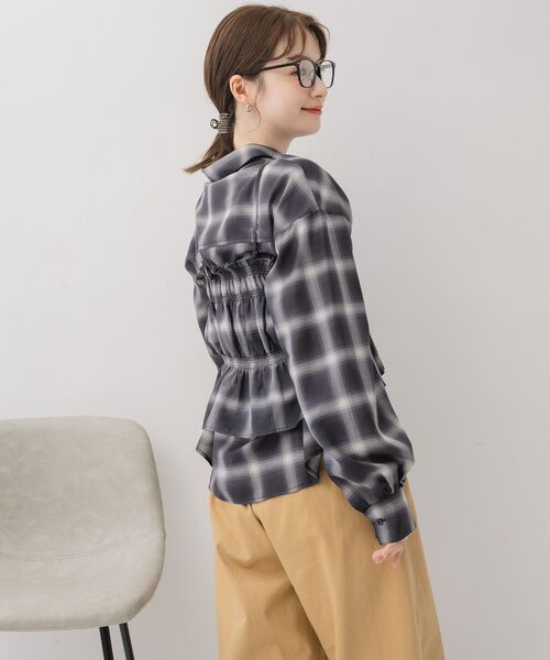 RETRO GIRL（レトロガール）の「ビスチェ付きチェックシャツ（シャツ/ブラウス・レディース・ブルー系その他2/ブラック系その他2/ブラウン系その他2・FREE）」の20枚目の写真