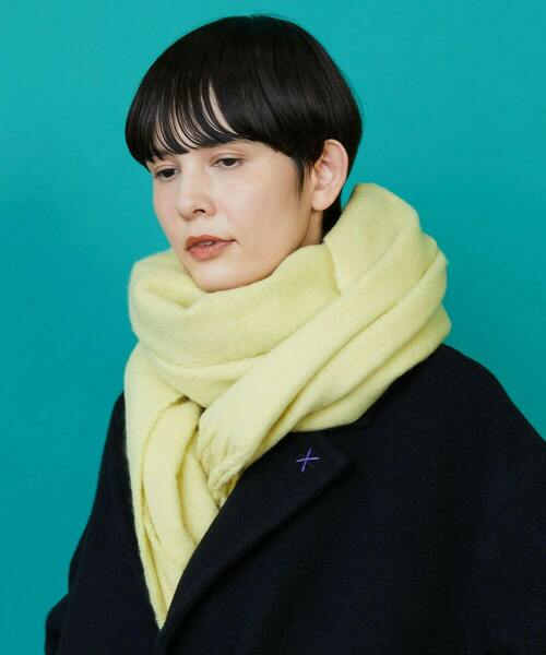 FRAPBOIS（フラボア）の「ブークレーカラーストール（ストール/ショール・レディース・ブラック/ブルー/イエロー/ホワイト・FREE）」の5枚目の写真