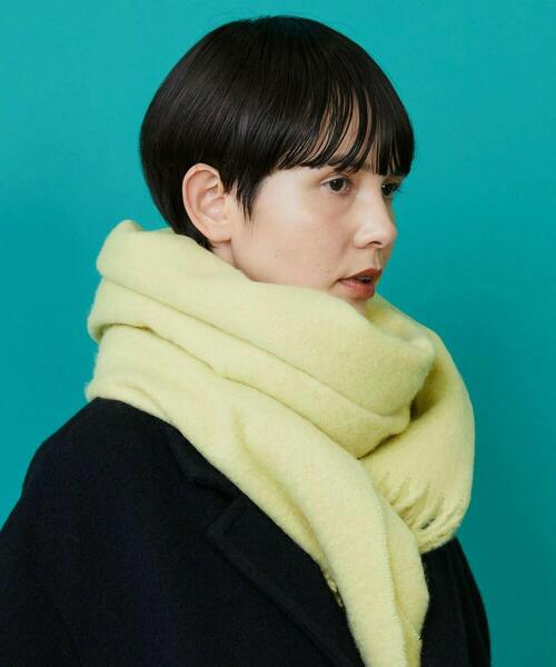 FRAPBOIS（フラボア）の「ブークレーカラーストール（ストール/ショール・レディース・ブラック/ブルー/イエロー/ホワイト・FREE）」の6枚目の写真