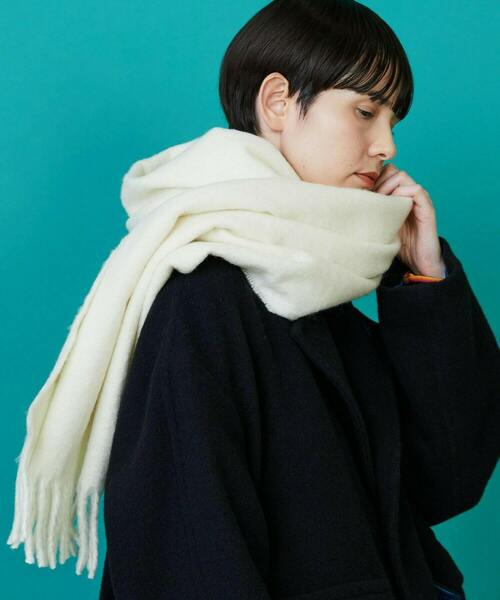 FRAPBOIS（フラボア）の「ブークレーカラーストール（ストール/ショール・レディース・ブラック/ブルー/イエロー/ホワイト・FREE）」の12枚目の写真