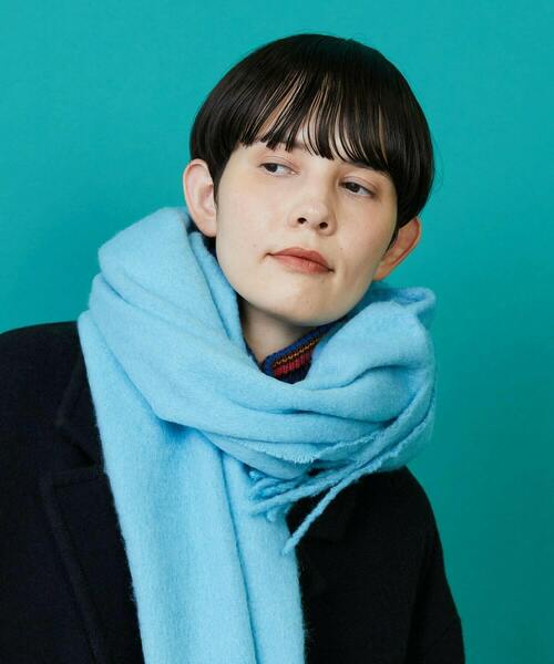 FRAPBOIS（フラボア）の「ブークレーカラーストール（ストール/ショール・レディース・ブラック/ブルー/イエロー/ホワイト・FREE）」の14枚目の写真