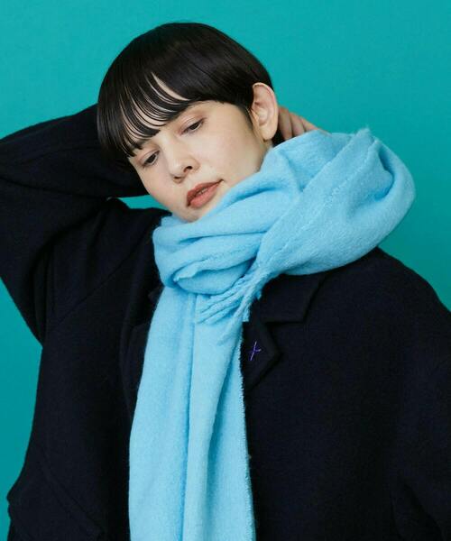 FRAPBOIS（フラボア）の「ブークレーカラーストール（ストール/ショール・レディース・ブラック/ブルー/イエロー/ホワイト・FREE）」の15枚目の写真