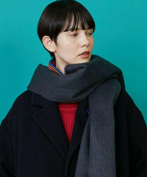 FRAPBOIS（フラボア）の「ブークレーカラーストール（ストール/ショール・レディース・ブラック/ブルー/イエロー/ホワイト・FREE）」の16枚目の写真