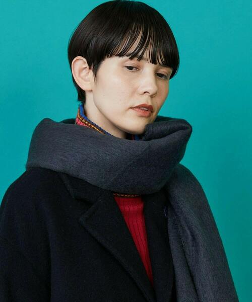 FRAPBOIS（フラボア）の「ブークレーカラーストール（ストール/ショール・レディース・ブラック/ブルー/イエロー/ホワイト・FREE）」の17枚目の写真