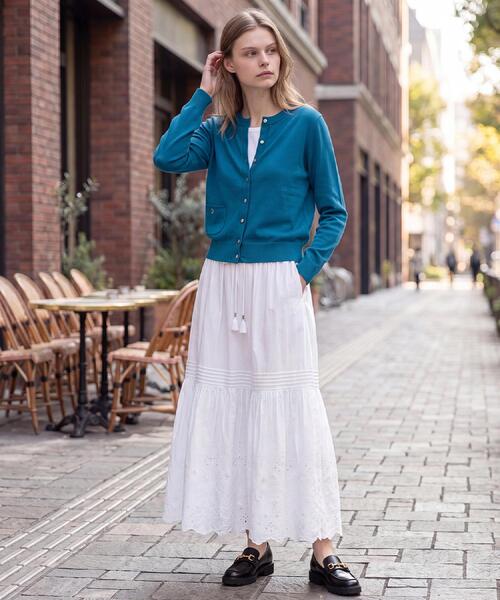 DRESSTERIOR(ドレステリア)の「◆【洗える/カシミヤ混】ウォッシャブルコットンカシミヤカーディガン(カーディガン/ボレロ・レディース・ブラック/ダークグレー/ナチュラル/ブルーグリーン/レッド系/ブルー系その他・40/38/36/34)」の18枚目の写真