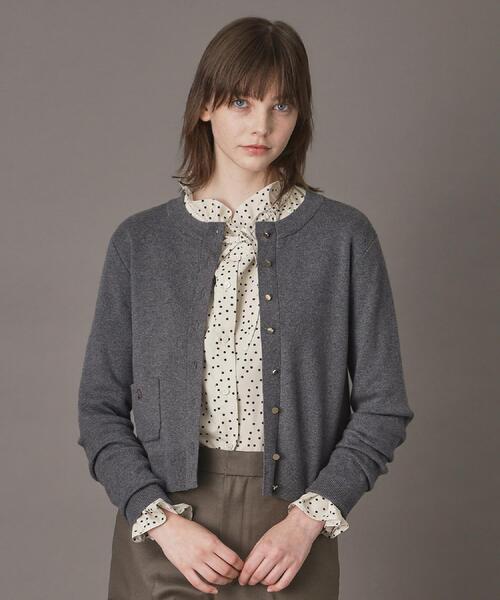 DRESSTERIOR(ドレステリア)の「◆【洗える/カシミヤ混】ウォッシャブルコットンカシミヤカーディガン(カーディガン/ボレロ・レディース・ブラック/ダークグレー/ナチュラル/ブルーグリーン/レッド系/ブルー系その他・40/38/36/34)」の19枚目の写真