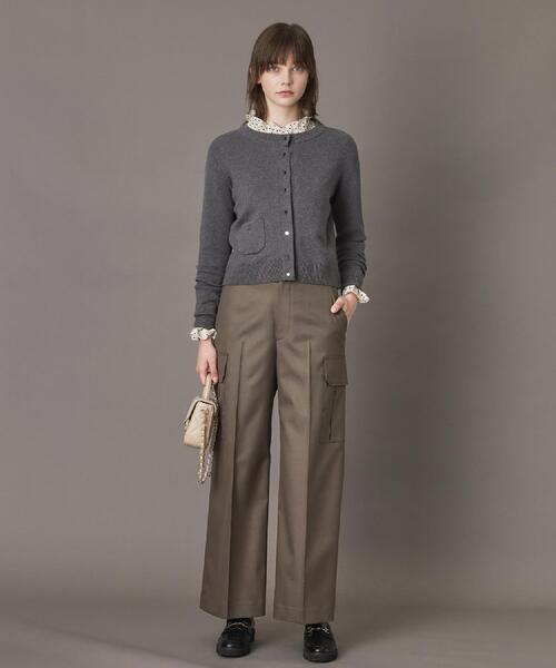 DRESSTERIOR（ドレステリア）の「【洗える/カシミヤ混】ウォッシャブルコットンカシミヤカーディガン（カーディガン/ボレロ・レディース・ブラック/ダークグレー/ナチュラル/ブルーグリーン/レッド系/ブルー系その他・40/38/36/34）」の8枚目の写真