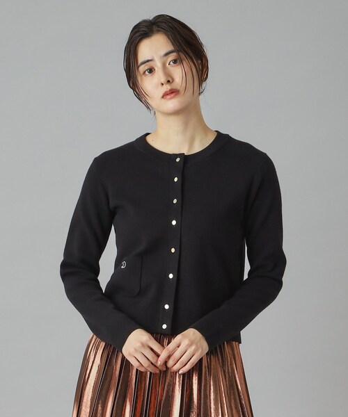 DRESSTERIOR（ドレステリア）の「【洗える/カシミヤ混】ウォッシャブルコットンカシミヤカーディガン（カーディガン/ボレロ・レディース・ブラック/ダークグレー/ナチュラル/ブルーグリーン/レッド系/ブルー系その他・40/38/36/34）」の15枚目の写真