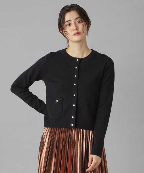 DRESSTERIOR（ドレステリア）の「【洗える/カシミヤ混】ウォッシャブルコットンカシミヤカーディガン（カーディガン/ボレロ・レディース・ブラック/ダークグレー/ナチュラル/ブルーグリーン/レッド系/ブルー系その他・40/38/36/34）」の16枚目の写真