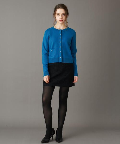 DRESSTERIOR（ドレステリア）の「【洗える/カシミヤ混】ウォッシャブルコットンカシミヤカーディガン（カーディガン/ボレロ・レディース・ブラック/ダークグレー/ナチュラル/ブルーグリーン/レッド系/ブルー系その他・40/38/36/34）」の21枚目の写真