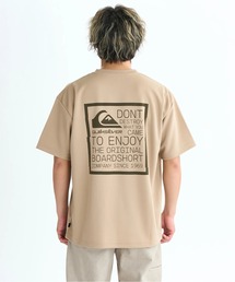 Quiksilver（クイックシルバー）の「DISTORTED BOX ST/ クイックシルバーダンボールニットボックスロゴバックプリント半袖Tシャツ（Tシャツ/カットソー）」