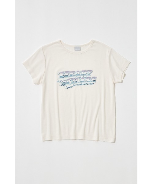 MOUSSY(マウジー)の「CHROME LOGO Tシャツ(Tシャツ/カットソー・レディース・ライトブラック/ライトカーキ/オフホワイト/オレンジ系その他・FREE)」の2枚目の写真