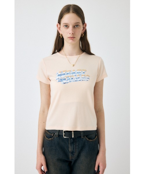 MOUSSY(マウジー)の「CHROME LOGO Tシャツ(Tシャツ/カットソー・レディース・ライトブラック/ライトカーキ/オフホワイト/オレンジ系その他・FREE)」の11枚目の写真