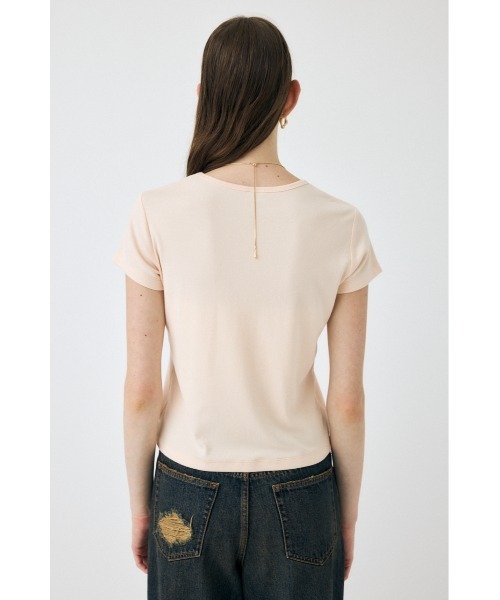 MOUSSY(マウジー)の「CHROME LOGO Tシャツ(Tシャツ/カットソー・レディース・ライトブラック/ライトカーキ/オフホワイト/オレンジ系その他・FREE)」の16枚目の写真