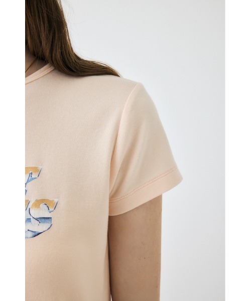 MOUSSY(マウジー)の「CHROME LOGO Tシャツ(Tシャツ/カットソー・レディース・ライトブラック/ライトカーキ/オフホワイト/オレンジ系その他・FREE)」の19枚目の写真