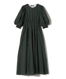 紺×グリーンチェック　ロングワンピース 楽天市場】ロングドレス パーティードレス ワンピース マキシ