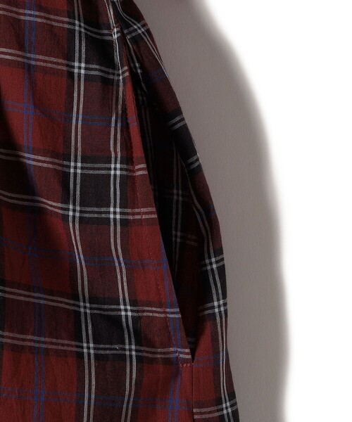 NE QUITTEZ PAS!（ヌキテパ）の「ne Quittez pas:〈手洗い可能〉チェック Vネック ドレス（ワンピース・レディース・レッド/グリーン・ONE SIZE）」の9枚目の写真