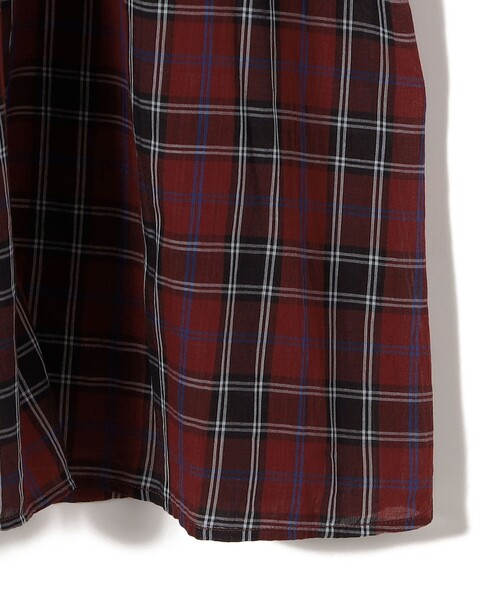 NE QUITTEZ PAS!（ヌキテパ）の「ne Quittez pas:〈手洗い可能〉チェック Vネック ドレス（ワンピース・レディース・レッド/グリーン・ONE SIZE）」の10枚目の写真