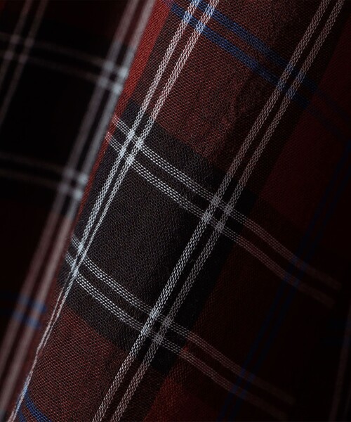 NE QUITTEZ PAS!（ヌキテパ）の「ne Quittez pas:〈手洗い可能〉チェック Vネック ドレス（ワンピース・レディース・レッド/グリーン・ONE SIZE）」の11枚目の写真