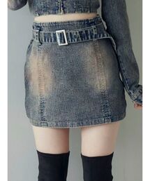 EATME | ベルトタイトデニムスカート(デニムスカート)