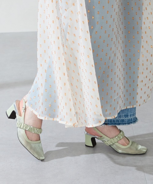 ORiental TRaffic（オリエンタルトラフィック）の「2025秋冬新作パール×シアーバックストラップパンプス/56309（パンプス・レディース・ブラック/グリーン・LL/L/M/S）」の17枚目の写真