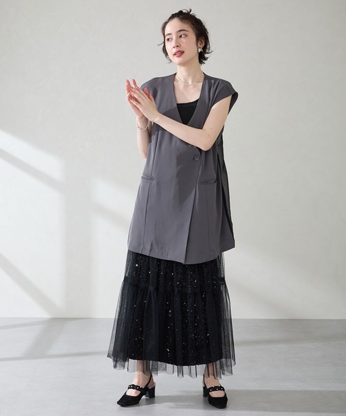 ORiental TRaffic（オリエンタルトラフィック）の「2025秋冬新作パール×シアーバックストラップパンプス/56309（パンプス・レディース・ブラック/グリーン・LL/L/M/S）」の19枚目の写真