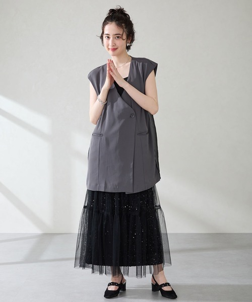 ORiental TRaffic（オリエンタルトラフィック）の「2025秋冬新作パール×シアーバックストラップパンプス/56309（パンプス・レディース・ブラック/グリーン・LL/L/M/S）」の11枚目の写真