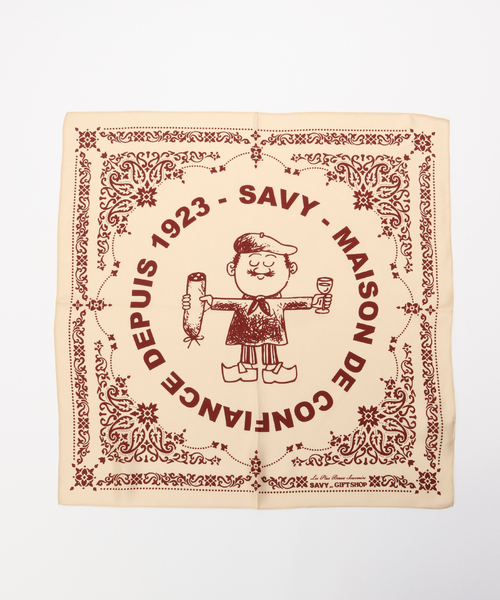 EDIFICE（エディフィス）の「GIFT SHOP (ギフトショップ)  Savy Bandana（その他小物・メンズ・ボルドー・FREE）」の2枚目の写真