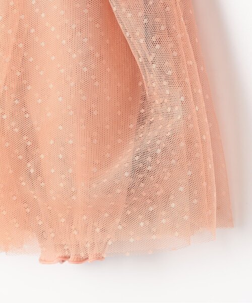 p.premier（ピードットプルミエ）の「【リンク】ドットチュールフリルワンピロンパース（ロンパース・キッズ・ピンク/アイボリー/ベージュ・70/80）」の12枚目の写真