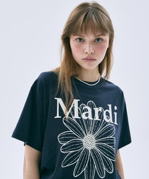 Mardi Mercredi（マルディメクルディ）の「TSHIRT FLOWERMARDI / Tシャツ フラワーマルディ（Tシャツ/カットソー）」