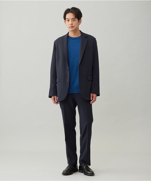 UNFILO（アンフィーロ）の「WOOL TOUCH 機能美ジャケット（テーラードジャケット・メンズ・グレー系/ブラック系/ネイビー系・MEDIUM/SMALL/X-LARGE/LARGE）」の6枚目の写真