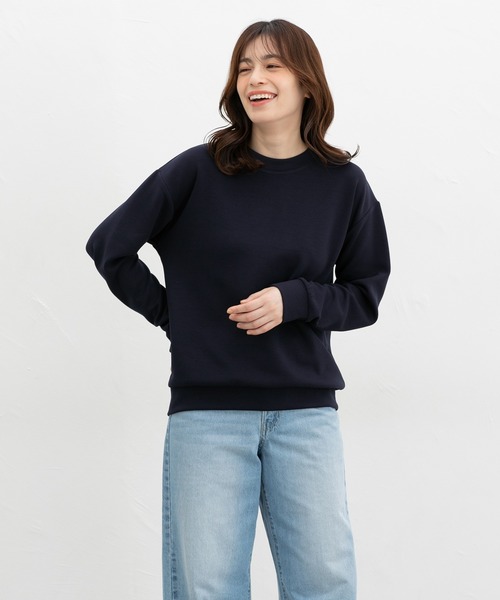 Honeys（ハニーズ）の「きれいめスウェット（スウェット・レディース・サックスブルー系/ネイビー/モカ/グレイッシュベージュ/ブラック/ピンク系その他・3L/L/LL/M/S）」の11枚目の写真