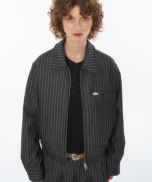 ダブルカラーセットアップ ASSORT DOUBLE ZIP SHORT JACKET/（SETUP）/ アソートダブル