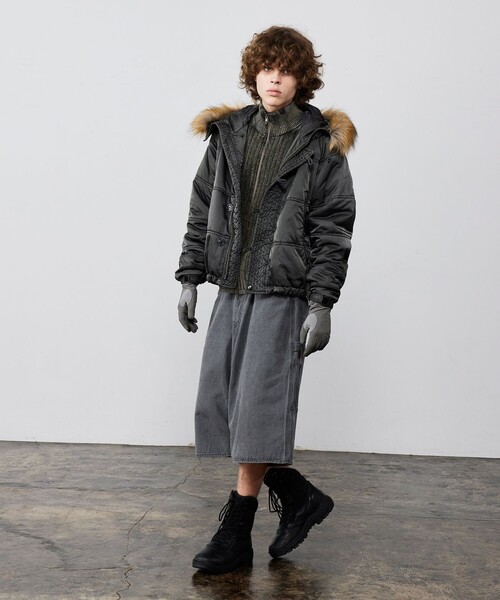 BEAMS（ビームス）の「ガーメントダイ N-3B ジャケット（ミリタリージャケット・メンズ・オリーブ/ブラック系その他4・M/S/XL/L）」の8枚目の写真