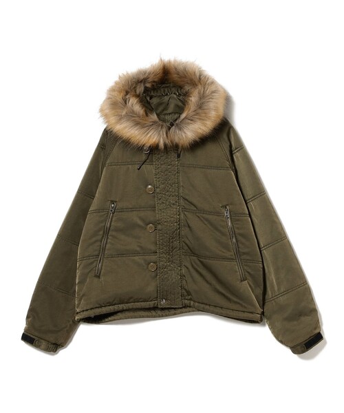 BEAMS（ビームス）の「ガーメントダイ N-3B ジャケット（ミリタリージャケット・メンズ・オリーブ/ブラック系その他4・M/S/XL/L）」の11枚目の写真