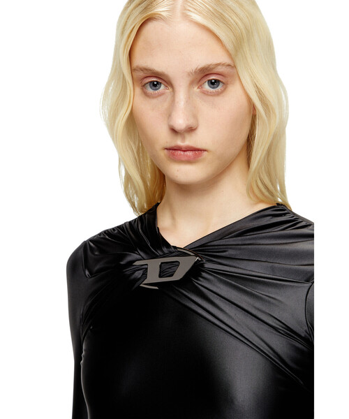 DIESEL（ディーゼル）の「ウィメンズ 長袖ドレス D-IAMO（ドレス・レディース・ブラック・SMALL/MEDIUM）」の2枚目の写真