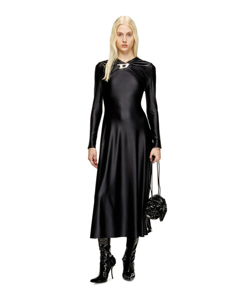 DIESEL（ディーゼル）の「ウィメンズ 長袖ドレス D-IAMO（ドレス・レディース・ブラック・SMALL/MEDIUM）」の3枚目の写真