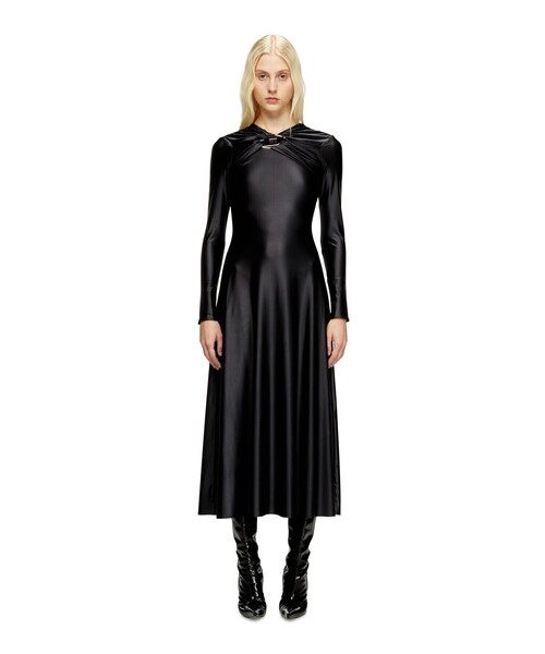 DIESEL（ディーゼル）の「ウィメンズ 長袖ドレス D-IAMO（ドレス・レディース・ブラック・SMALL/MEDIUM）」の5枚目の写真