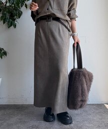 DouDou | スウェードダンボールIラインスカート(スカート)