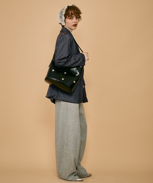 SNAKED LOWS STUDS TOTE BAG スタッズトートバッグ STUDS CANVAS トート|HYSTERIC GLAMOUR WOMEN | HYSTERIC GLAMOUR