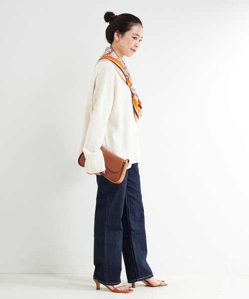 Lee(リー)の「ウォッシャブル / LEE/リー 別注 ストレートデニムパンツ(デニムパンツ・レディース・ブルー/ネイビー・MEDIUM/SMALL)」の4枚目の写真