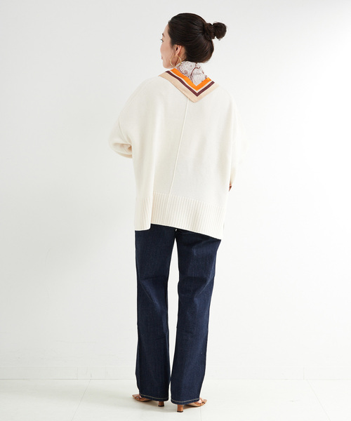 Lee(リー)の「ウォッシャブル / LEE/リー 別注 ストレートデニムパンツ(デニムパンツ・レディース・ブルー/ネイビー・MEDIUM/SMALL)」の6枚目の写真