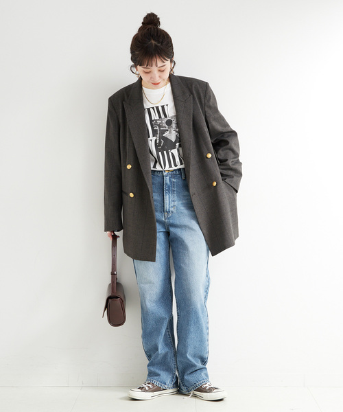 Lee(リー)の「ウォッシャブル / LEE/リー 別注 ストレートデニムパンツ(デニムパンツ・レディース・ブルー/ネイビー・MEDIUM/SMALL)」の11枚目の写真