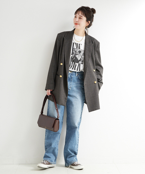 Lee(リー)の「ウォッシャブル / LEE/リー 別注 ストレートデニムパンツ(デニムパンツ・レディース・ブルー/ネイビー・MEDIUM/SMALL)」の12枚目の写真