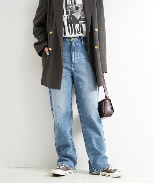 Lee(リー)の「ウォッシャブル / LEE/リー 別注 ストレートデニムパンツ(デニムパンツ・レディース・ブルー/ネイビー・MEDIUM/SMALL)」の15枚目の写真