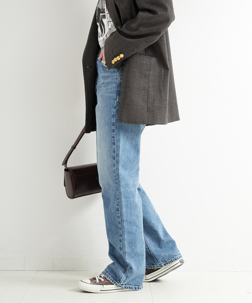 Lee(リー)の「ウォッシャブル / LEE/リー 別注 ストレートデニムパンツ(デニムパンツ・レディース・ブルー/ネイビー・MEDIUM/SMALL)」の17枚目の写真